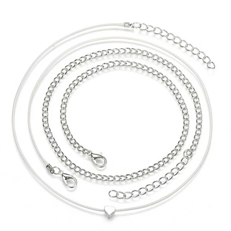 Heart-shaped Multi-layer Anklet